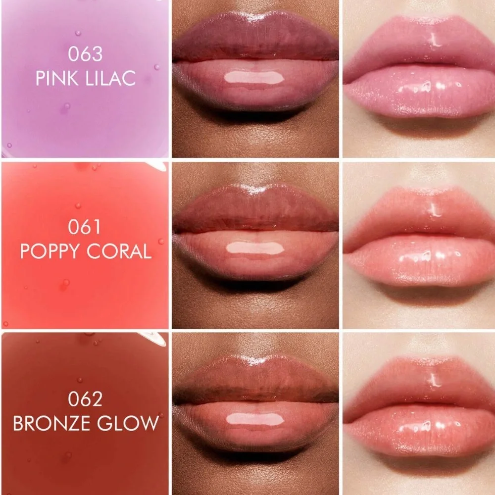 Dior Lip Glow Oil Hydrating High-Shine Gloss Shade Poppy Coral #061 NWOB